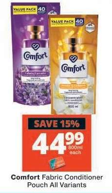 Comfort Fabric Conditioner Pouch All Variants