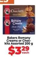 Bakers Romany Creams or Choc-Kits Assorted