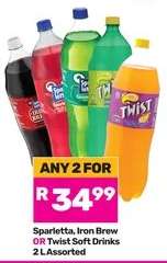 Sparletta, Iron Brew OR Twist Soft Drinks