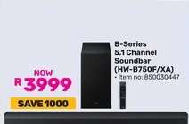 B-Series 5.1 Channel Soundbar (HW-B750F/XA)
