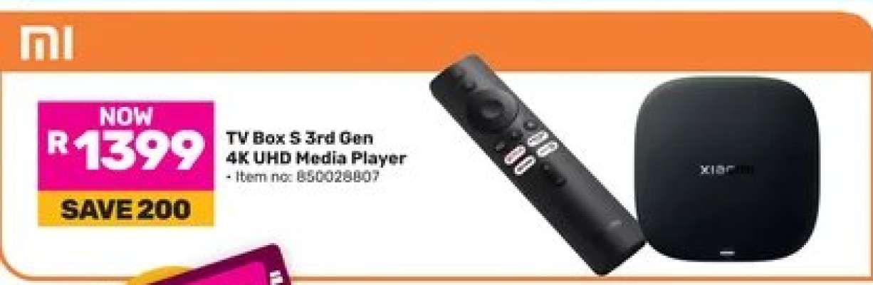 TV Box S 3rd Gen 4K UHD Media Player