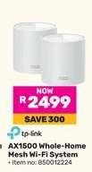 tp-link AX1500 Whole Home Mesh Wi-Fi System