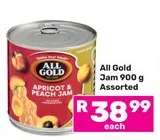 All Gold Jam 900 g Assorted