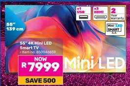 55" 4K Mini LED Smart TV