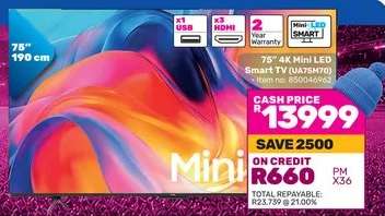 75" 4K Mini LED Smart TV (UA75M70)