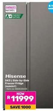 Hisense 543 L Side-by-Side Freezer Fridge