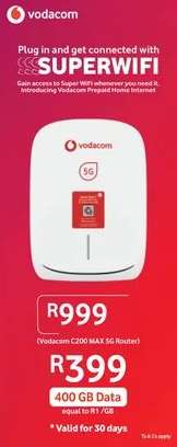 Vodacom C200 MAX 5G Router