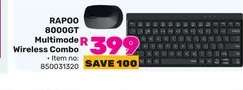 RAPOO 8000GT Multimode Wireless Combo