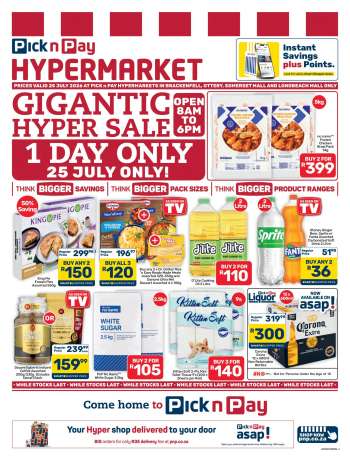 Pick n Pay catalogue  - 25/07/2026 - 25/07/2026.