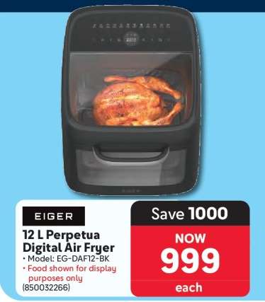 Eiger 12 L Perpetua Digital Air Fryer