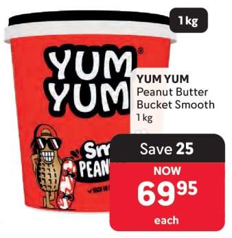 YUM YUM Peanut Butter Bucket Smooth