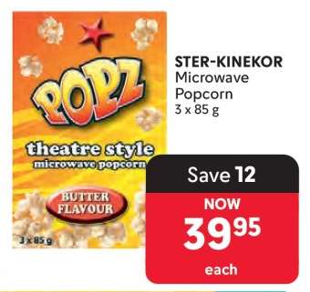 STER-KINEKOR Microwave Popcorn
