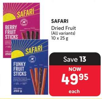 SAFARI Dried Fruit