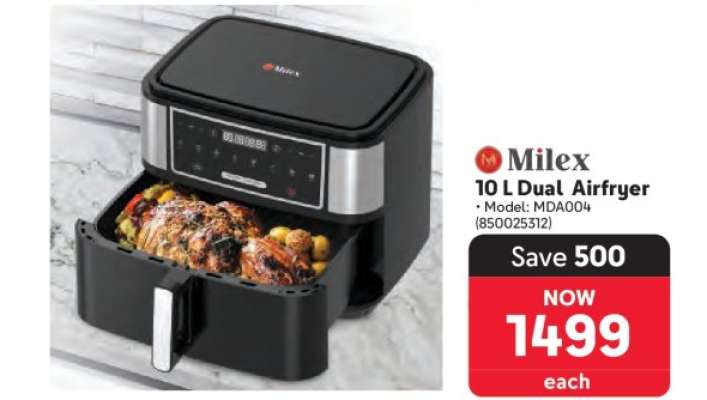 Milex 10 L Dual Airfryer
