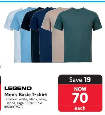 LEGEND Men's Basic T-shirt