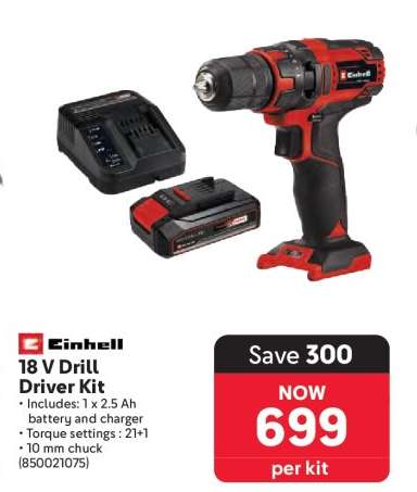 Einhell 18 V Drill Driver Kit