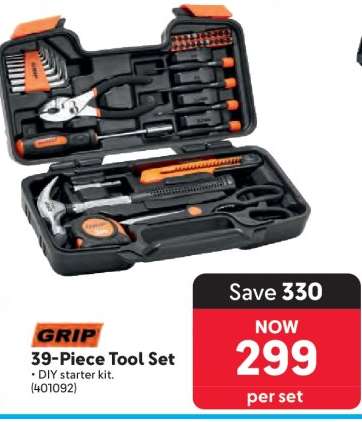 GRIP 39-Piece Tool Set