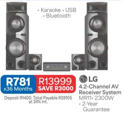 LG 4.2-Channel AV Receiver System