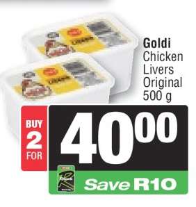 Goldi Chicken Livers Original 500 g