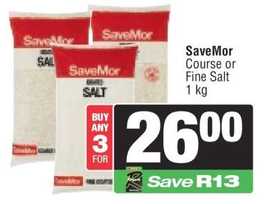 SaveMor Course or Fine Salt