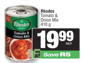 Rhodes Tomato & Onion Mix 410 g