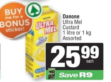 Danone Ultra Mel Custard
