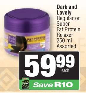 Dark and Lovely Regular or Super Fat Protein Relaxer 250 ml Assorted