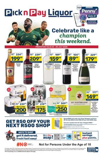 Pick n Pay catalogue  - 23/07/2026 - 26/07/2026.
