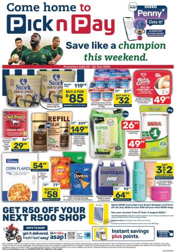 Pick n Pay catalogue  - 23/07/2026 - 26/07/2026.