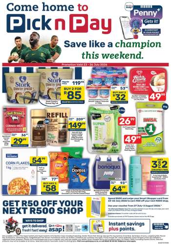 Pick n Pay catalogue  - 23/07/2026 - 26/07/2026.