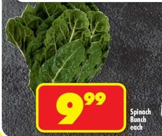 SPINACH bunch each