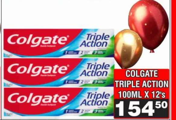 COLGATE TRIPLE ACTION 100ML X 12's