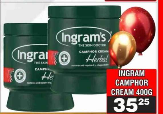 INGRAM CAMPHOR CREAM 400G