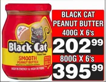 BLACK CAT PEANUT BUTTER 400G X 6's