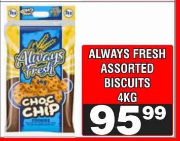 ALWAYS FRESH ASSORTED BISCUITS 4KG