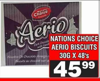 NATIONS CHOICE AERIO BISCUITS 30G X 48's
