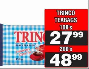 TRINCO TEABAGS 100's