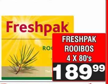 FRESHPAK ROOIBOS 4 X 80's
