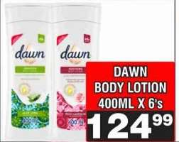 DAWN BODY LOTION 400ML X 6's