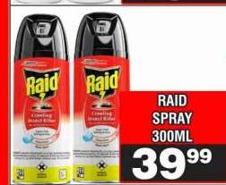 RAID SPRAY 300ML