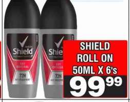 SHIELD ROLL ON 50ML X 6's