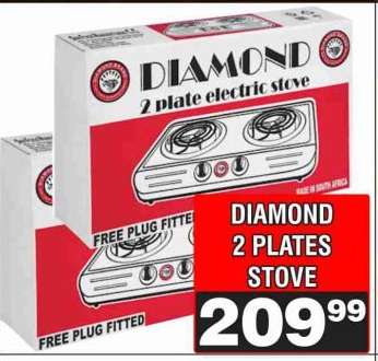 DIAMOND 2 PLATES STOVE