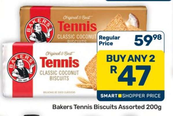 Bakers Tennis Biscuits Assorted 200g