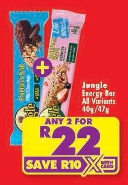 Jungle Energy Bar All Variants 40g/47g