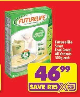 FUTURELIFE SMART FOOD CEREAL all variants 500g each