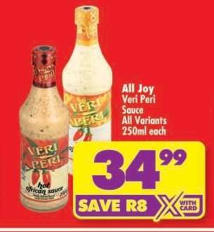 All Joy Veri Peri Sauce