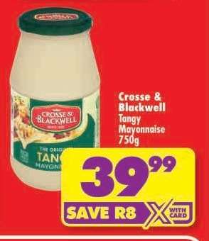 Crosse & Blackwell Tangy Mayonnaise-750g