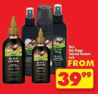 Ors Hair Range Selected Variants