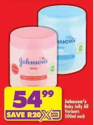 Johnson's Baby Jelly All Variants 500ml each