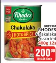 RHODES Chakalaka Assorted